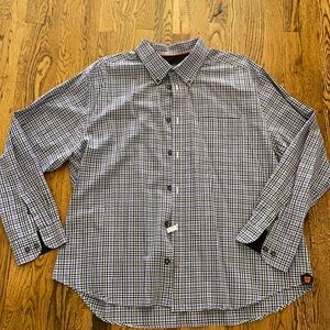 True Measure LS XXL Purple and Black Check